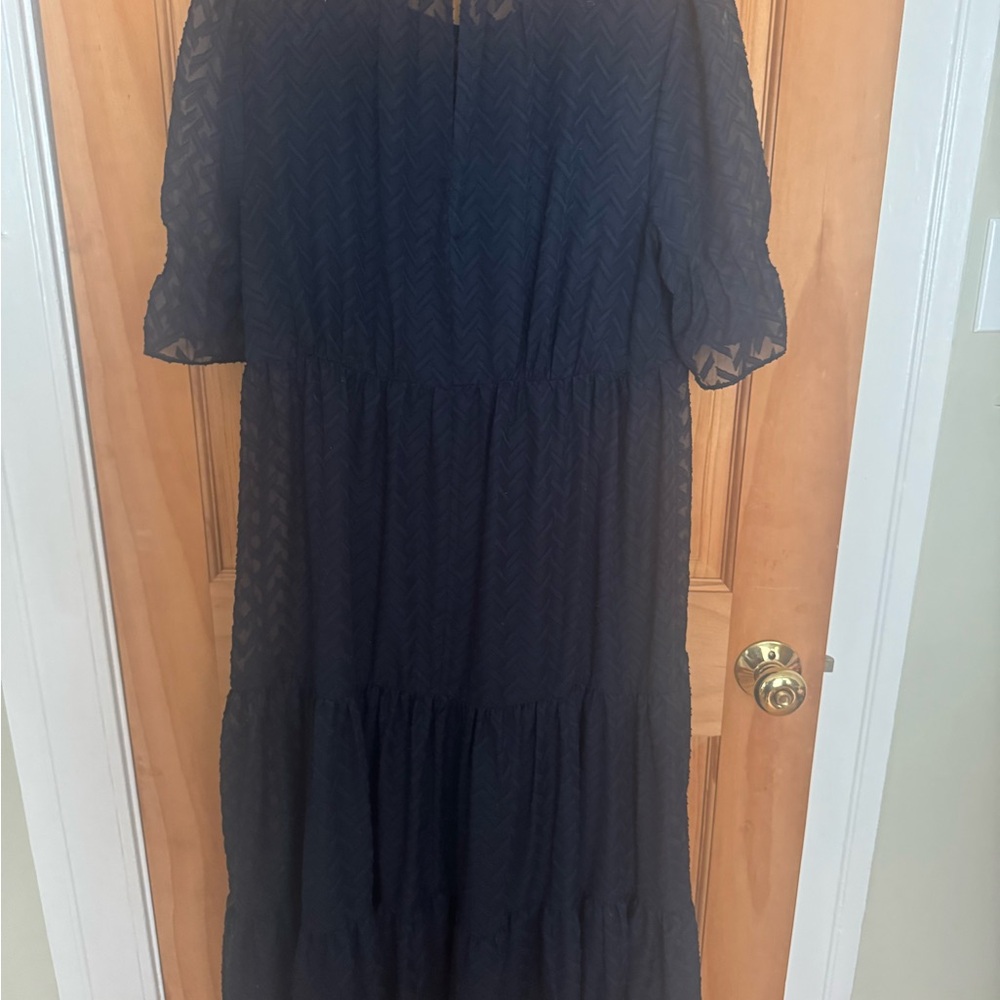 Tommy Hilfiger Navy Long Sleeve Dress
